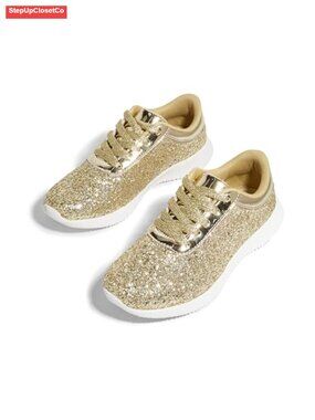 Women Glitter Sparkly Fashion Sneakers Lightweight Comfortable Party Shoes